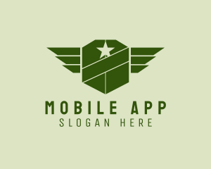 Military Wings Shield Logo