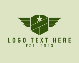 Militant - Military Wings Shield logo design