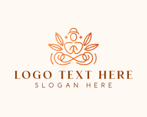 Person - Yoga Meditation Spa logo design