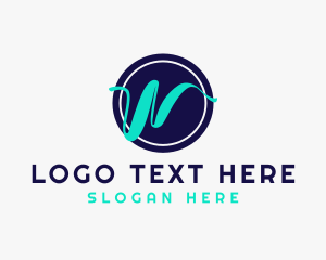 Yoga - Premier Laundromat Letter N logo design