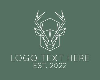 Wild Stag Hunting  logo design