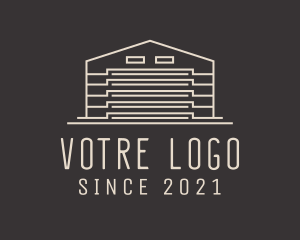 Beige - Storage Building Facility logo design