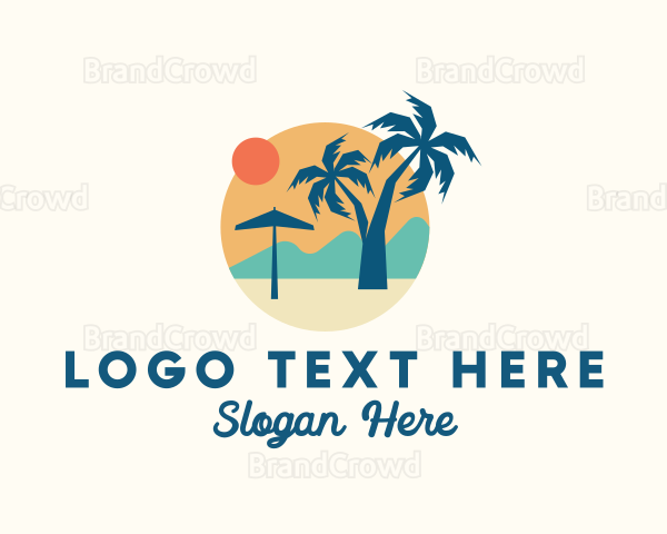 Vacation Island Beach Logo
