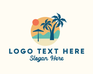 Vacation Island Beach Logo