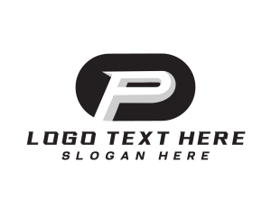 Company - Tech Business Letter P logo design