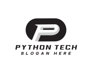 Tech Business Letter P logo design