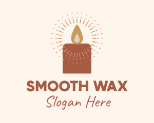 Glowing Wax Candle logo design