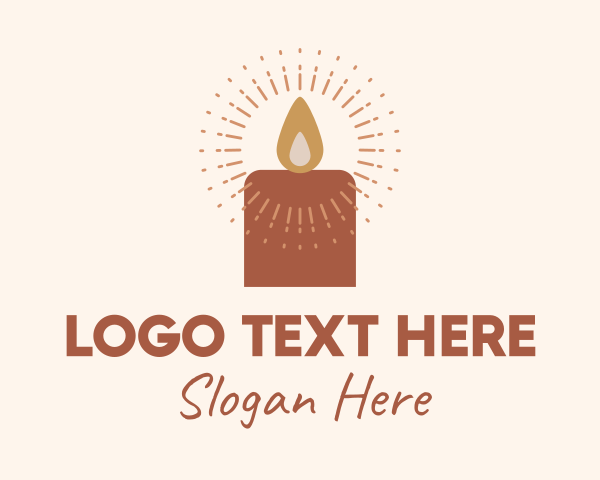 Glowing - Glowing Wax Candle logo design