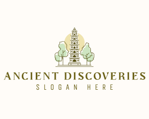 Thien Mu Pagoda Vietnam logo design