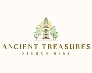 Thien Mu Pagoda Vietnam logo design