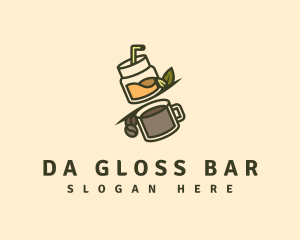 Coffee Juice Drink Bar logo design