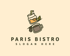 Coffee Juice Drink Bar logo design