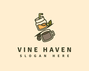 Coffee Juice Drink Bar logo design