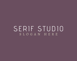 Perfume Masculine Serif logo design