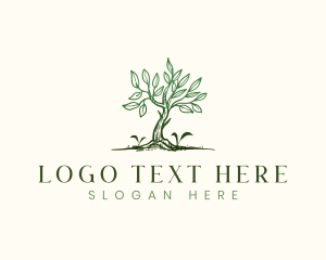 Ecology - Plant Tree Farm logo design