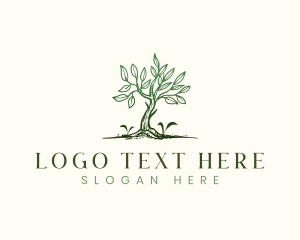 Gardening - Plant Tree Farm logo design