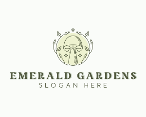 Mushroom Garden Shrooms logo design