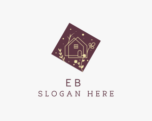 Floral Tiny House  Logo