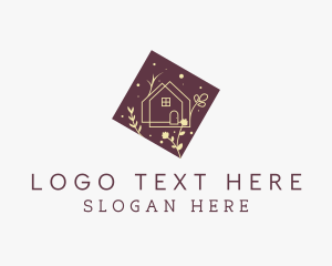 Floral Tiny House  Logo