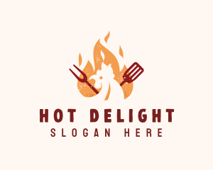 Grill Chicken Restaurant  logo design