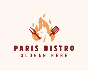 Grill Chicken Restaurant  logo design