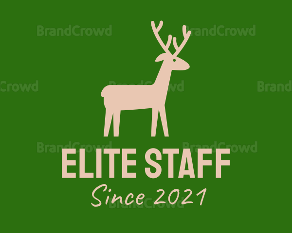 Brown Wild Deer Logo