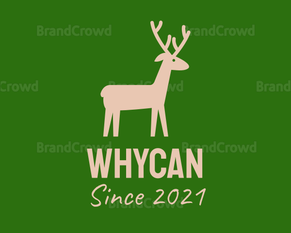 Brown Wild Deer Logo