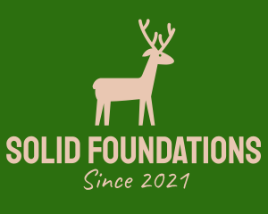 Animal Conservation - Brown Wild Deer logo design
