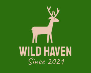 Brown Wild Deer logo design