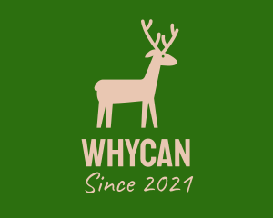 Hunt - Brown Wild Deer logo design