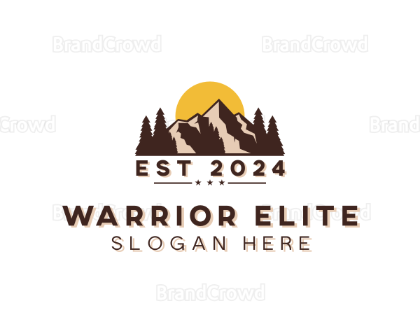 Mountain Trekking Outdoor Logo