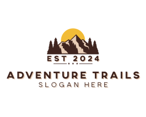 Mountain Trekking Outdoor logo design