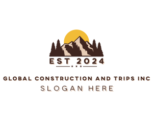 Tourist - Mountain Trekking Outdoor logo design