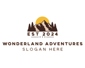 Mountain Trekking Outdoor logo design