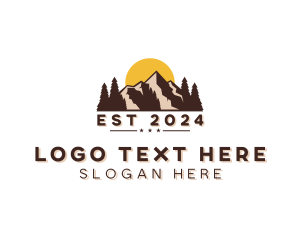 Mountain Trekking Outdoor Logo