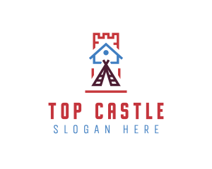 House Tipi Castle logo design