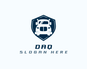 Trailer - Truck Shield Logistics logo design