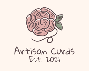 Flower Yarn Knitwork logo design