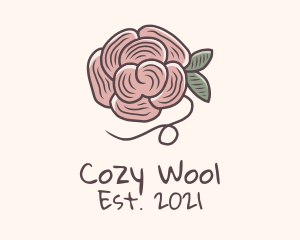 Flower Yarn Knitwork logo design