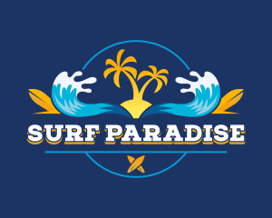 Wave Surfing Resort   logo design