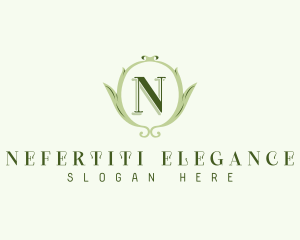 Luxury Botanical Crest logo design