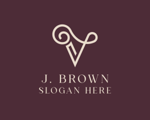 Woodworker - Elegant Letter V logo design