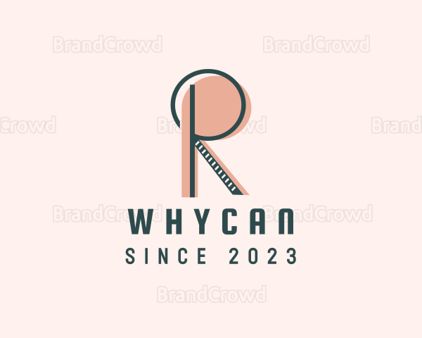 Retro Marketing Business Letter R Logo