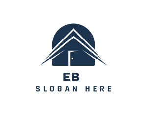 Broker - Blue Real Estate Roofing logo design