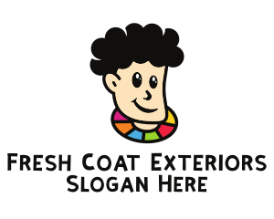 Exterior - Happy Painter Boy logo design