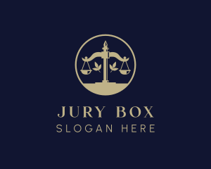 Jury - Justice Scale Law logo design