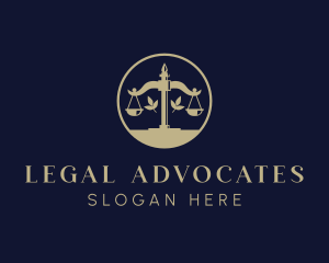 Justice Scale Law logo design