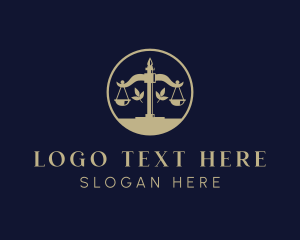 Law - Justice Scale Law logo design