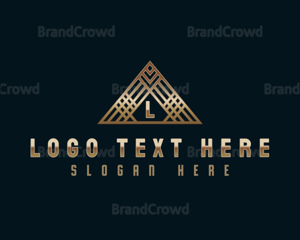 Luxury Pyramid Triangle Logo