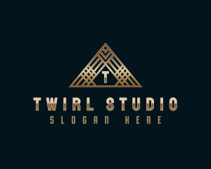 Luxury Pyramid Triangle logo design